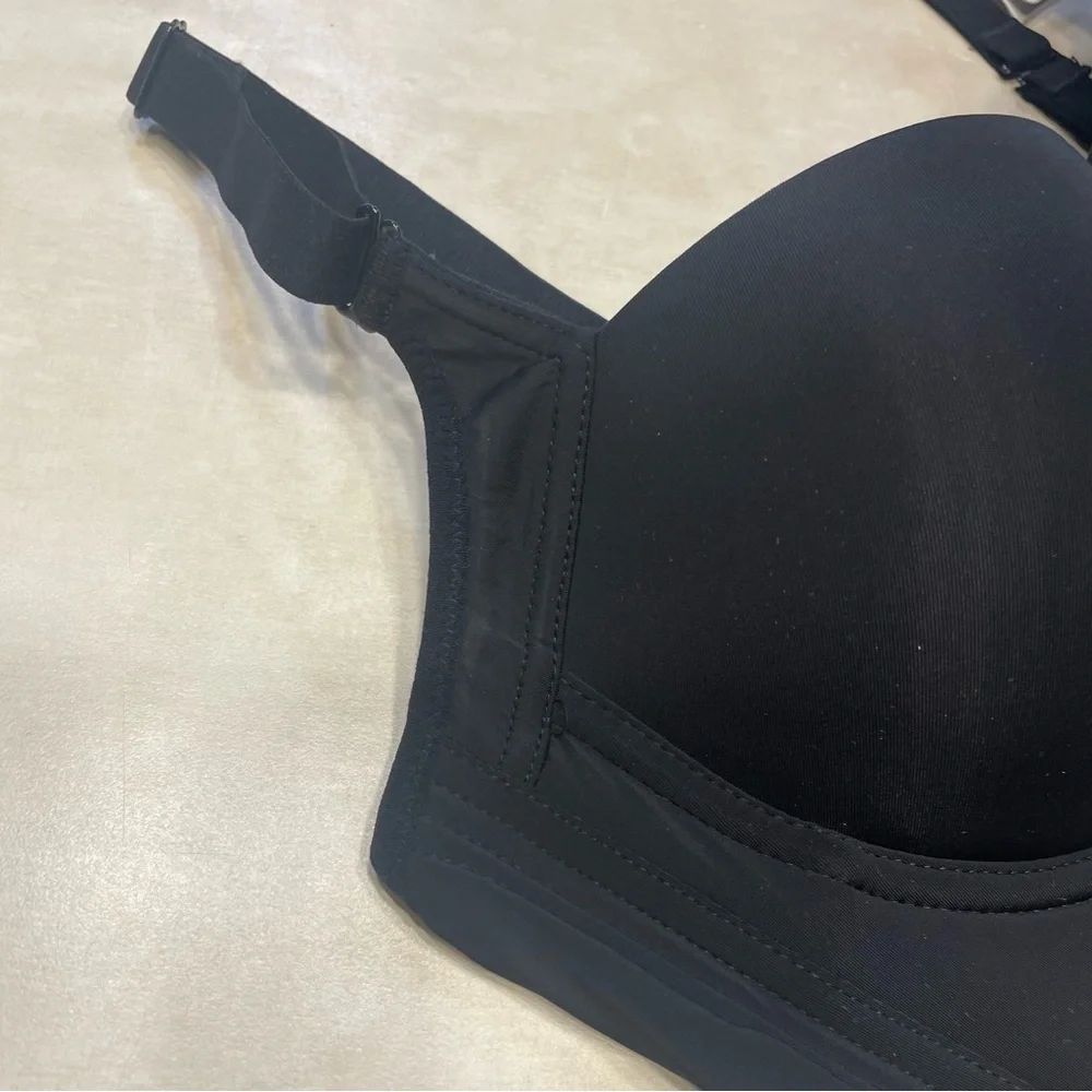 Fall sweet Black Contour Bra with Adjustable Straps and Underwire size 36 C